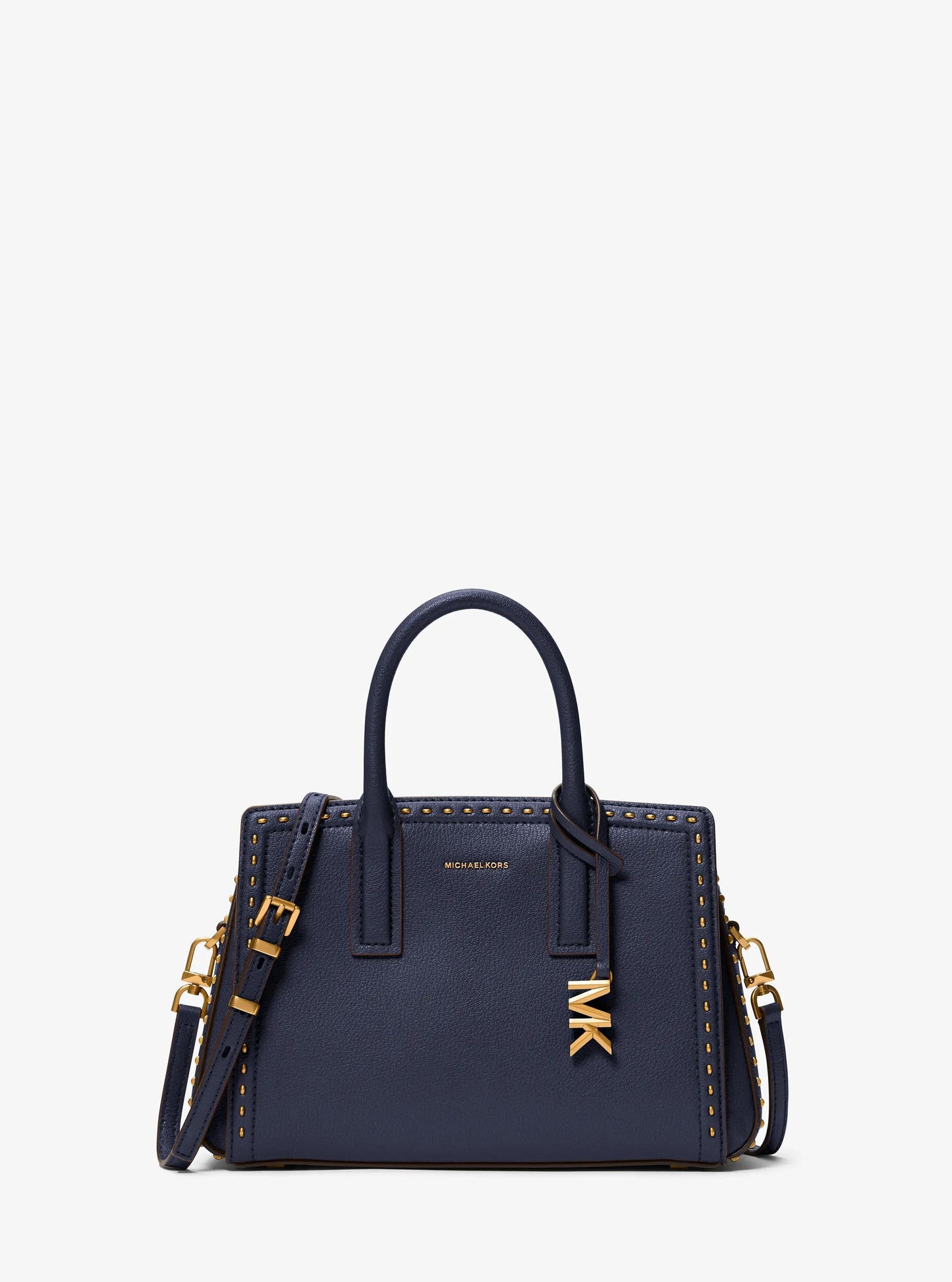 Laila Small Studded Leather Satchel