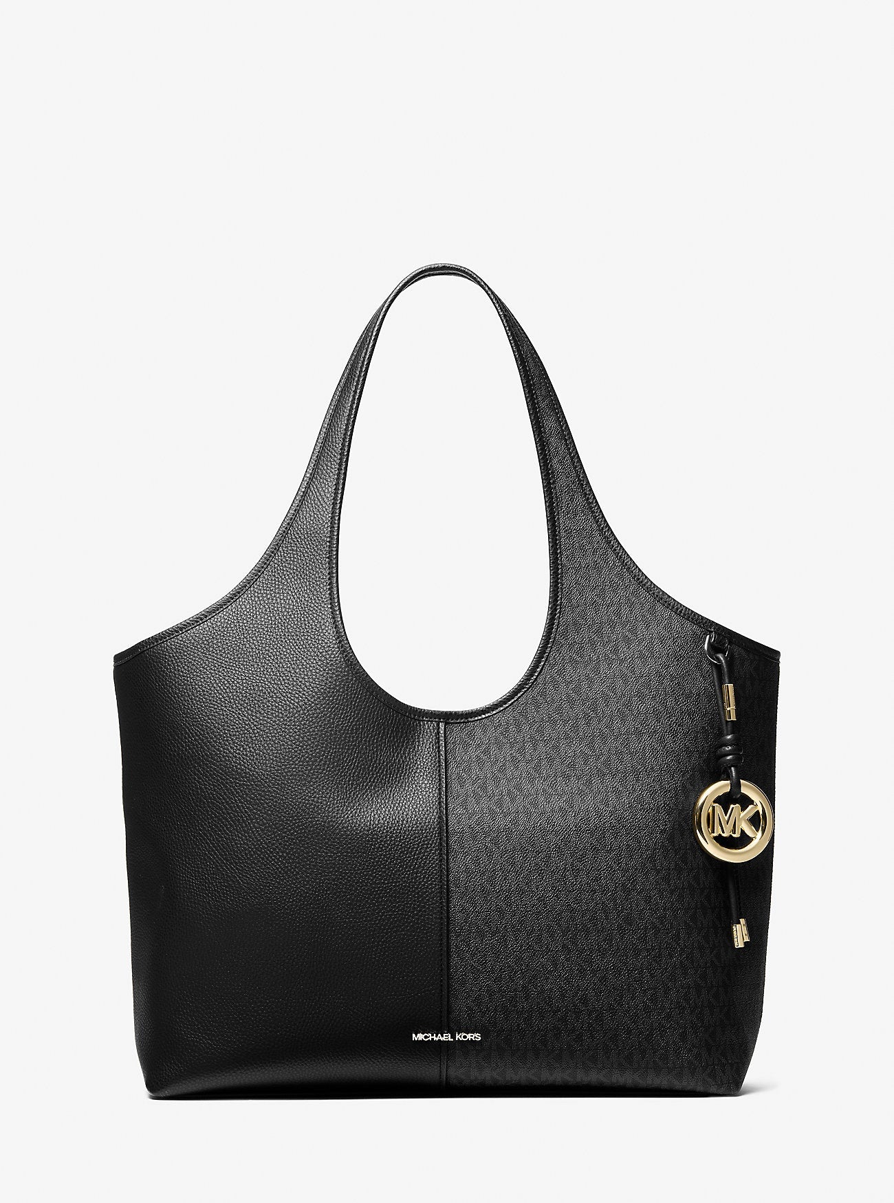 Henly Large Signature Logo and Textured Tote Bag
