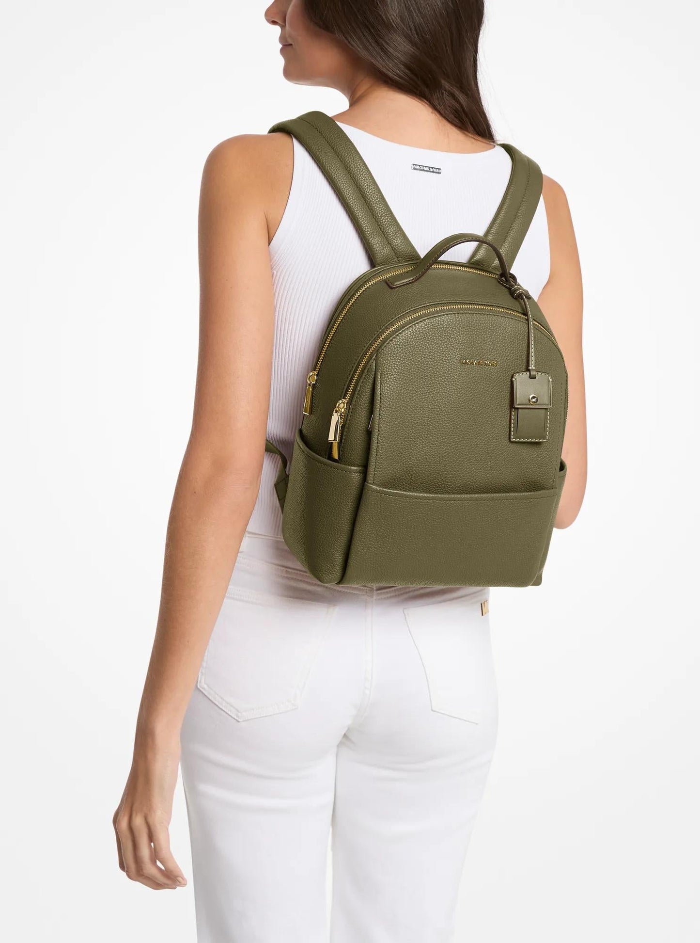 Sable Medium Pebbled Leather Backpack