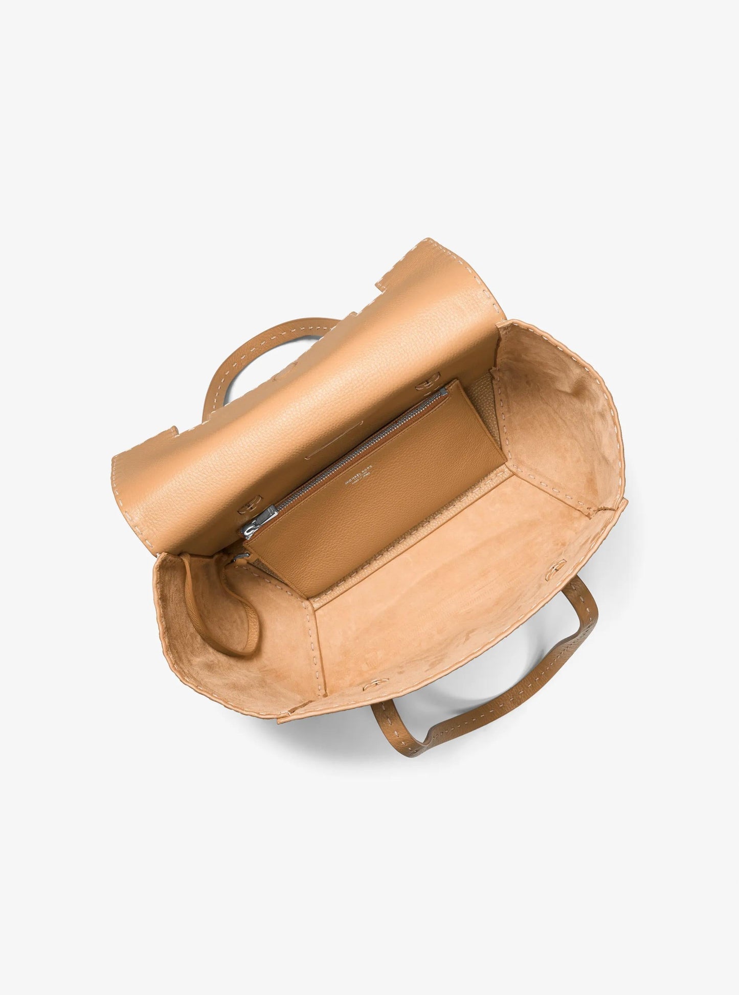 Sophia Hand-Stitched Pebbled Leather Satchel