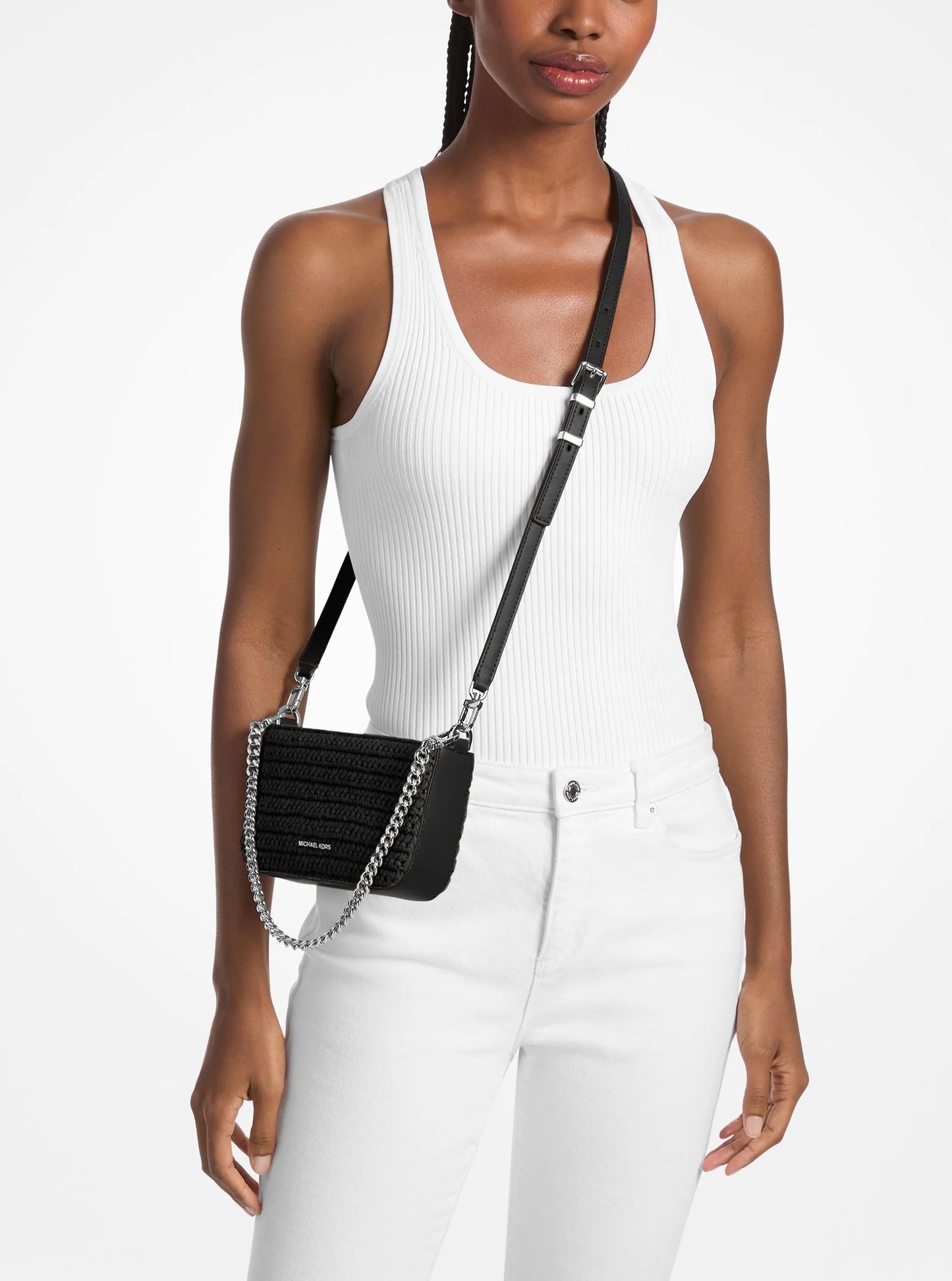 Bryant Small Crocheted Convertible Crossbody Pochette