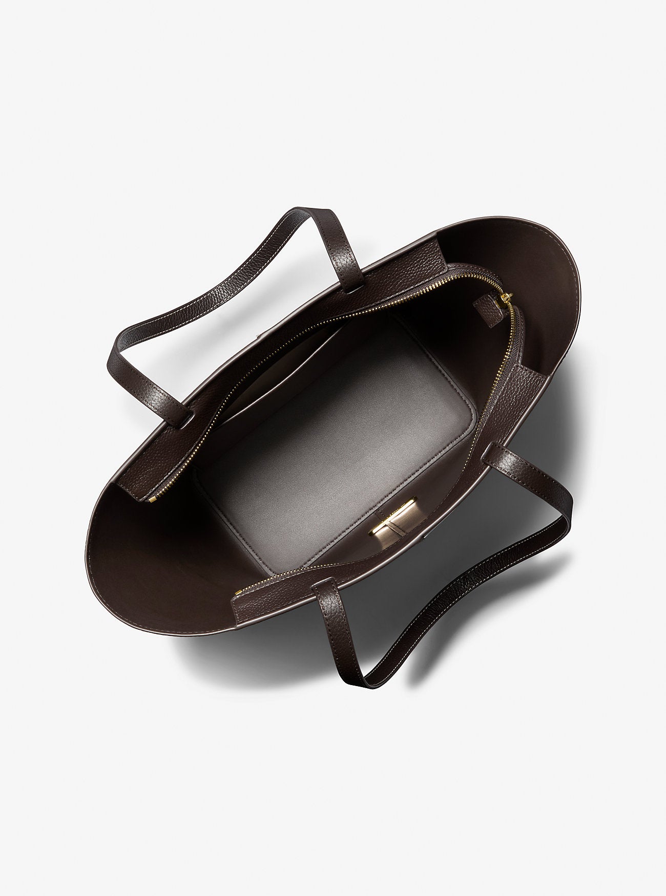 Flora Large Signature Logo and Leather Tote Bag