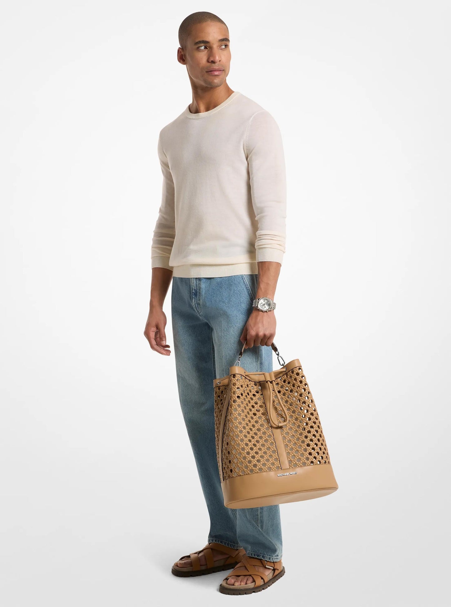 Whitley Medium Hand-Woven Backpack