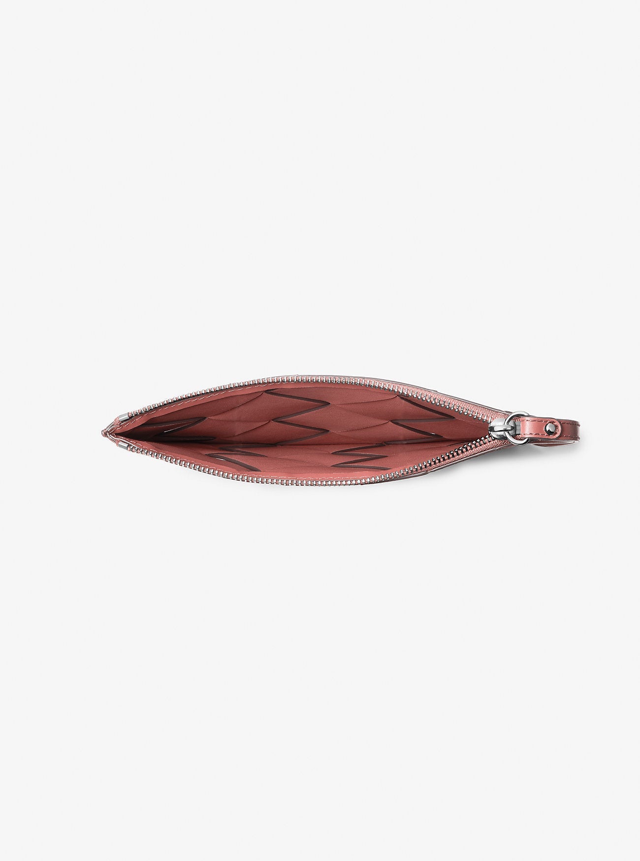 Jet Set Travel Extra-Large Woven Leather Wristlet