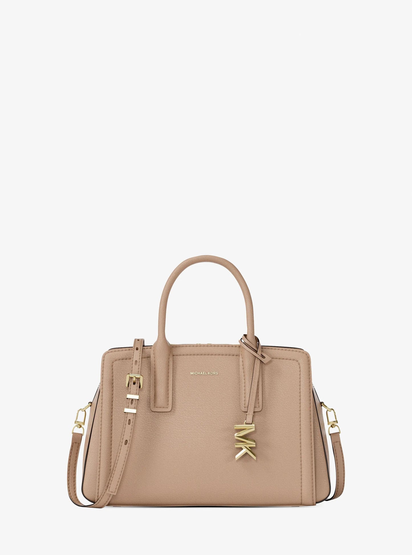 Laila Small Pebbled Leather Satchel