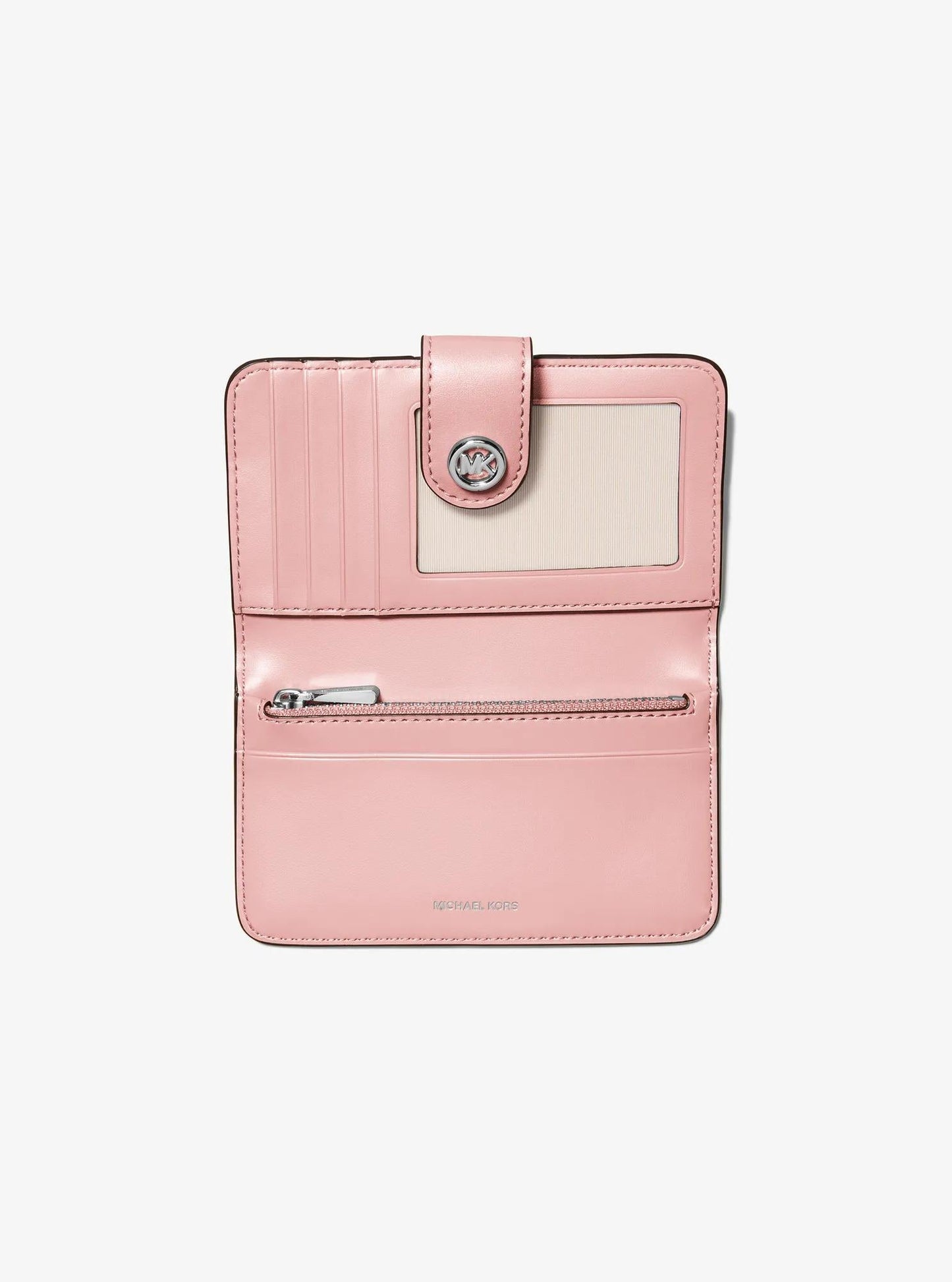 MK Pop Charm Medium Pebbled Leather Wallet