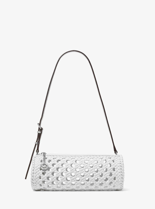 Izzy Small Crocheted Barrel Pochette