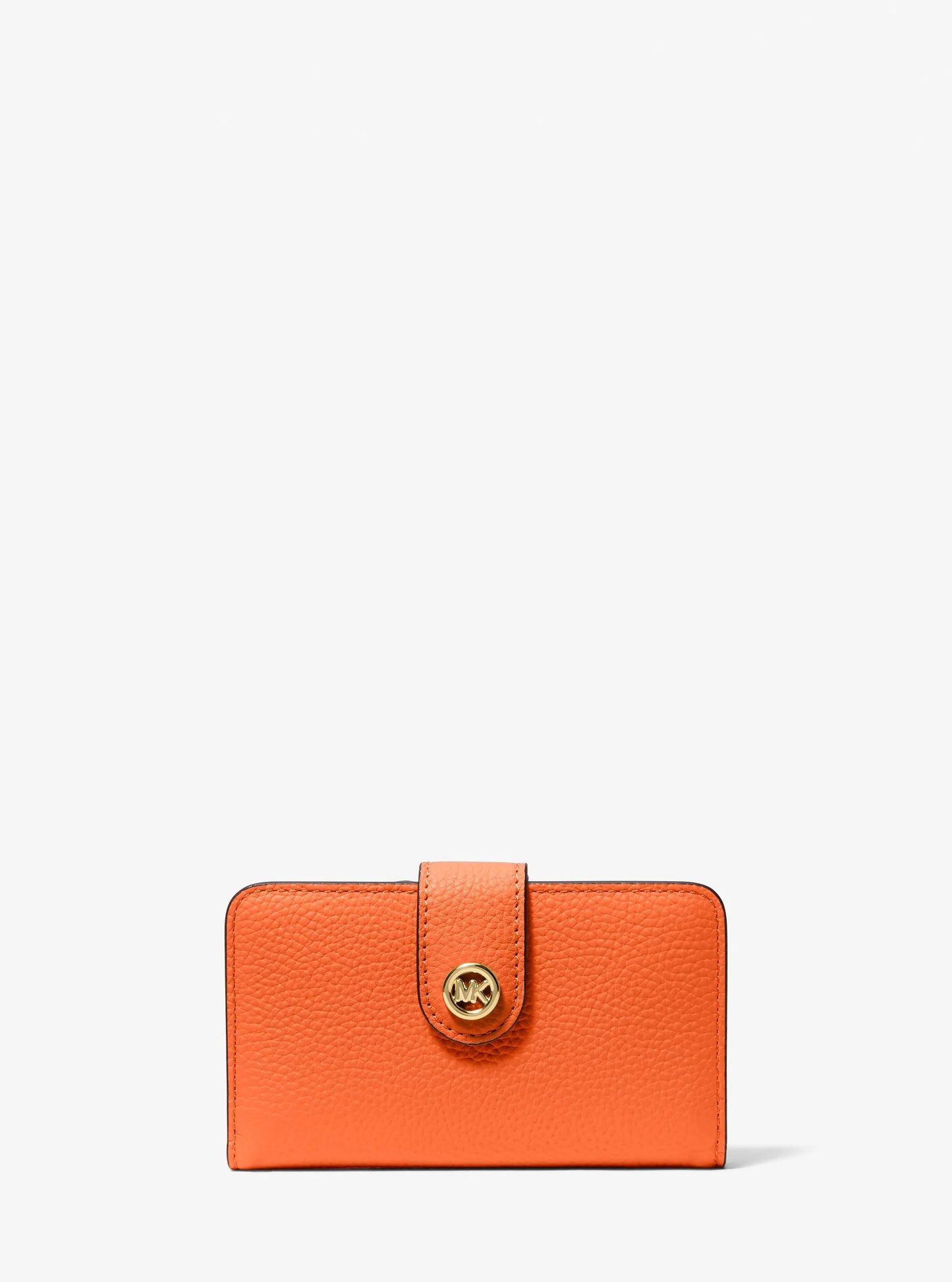 MK Pop Charm Medium Pebbled Leather Wallet