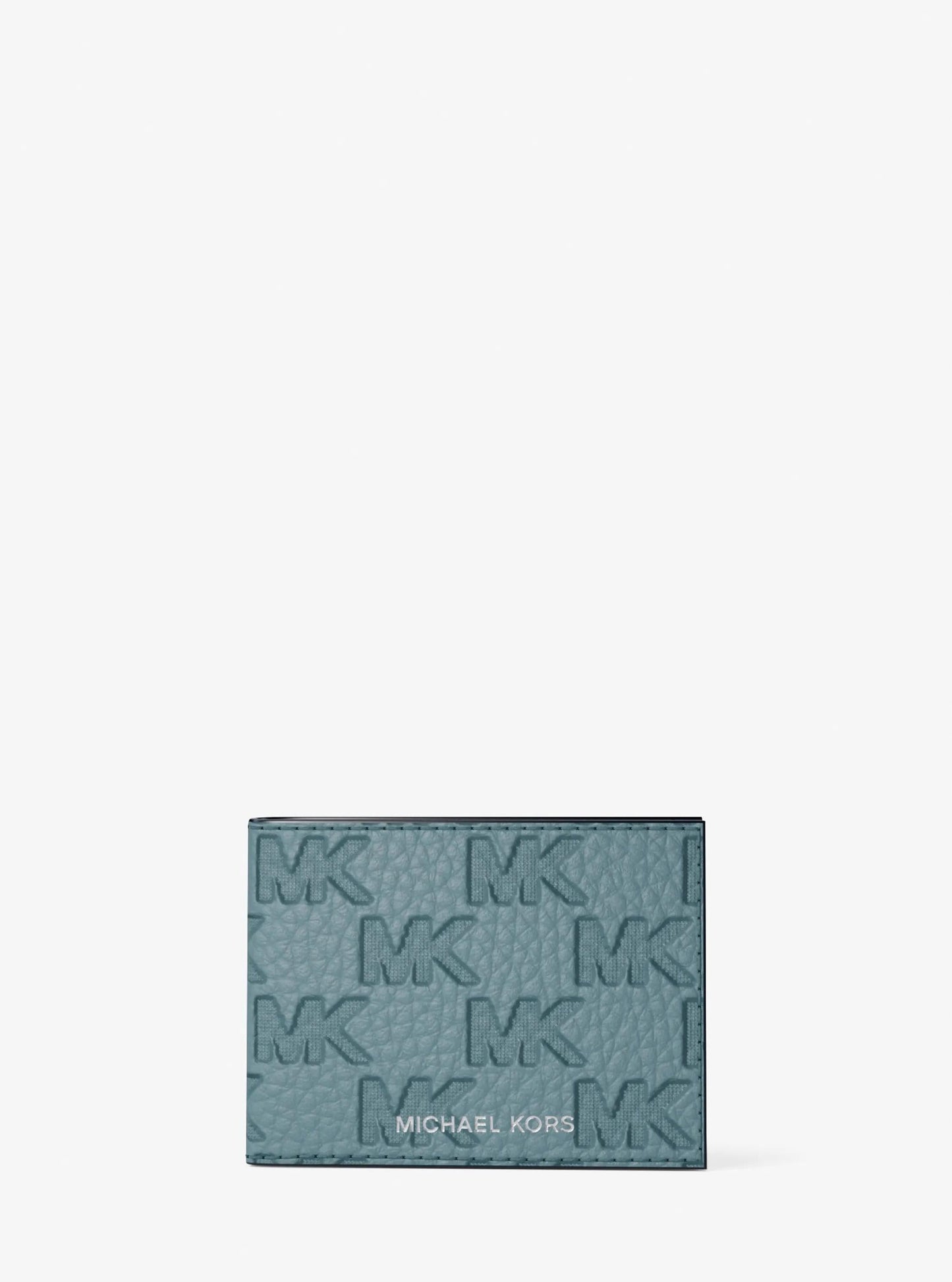 Hudson Logo Embossed Leather Billfold Wallet and Passcase