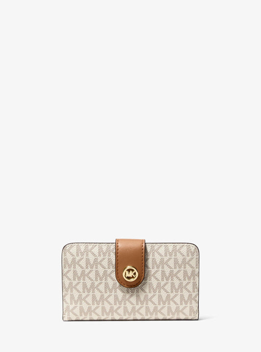 MK Pop Charm Medium Signature Logo Wallet