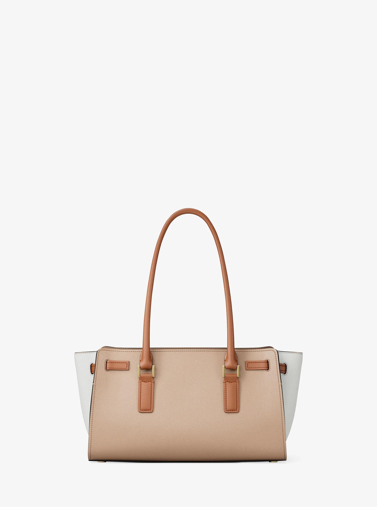 Hamilton Moderne Small Color-Blocked Leather Satchel