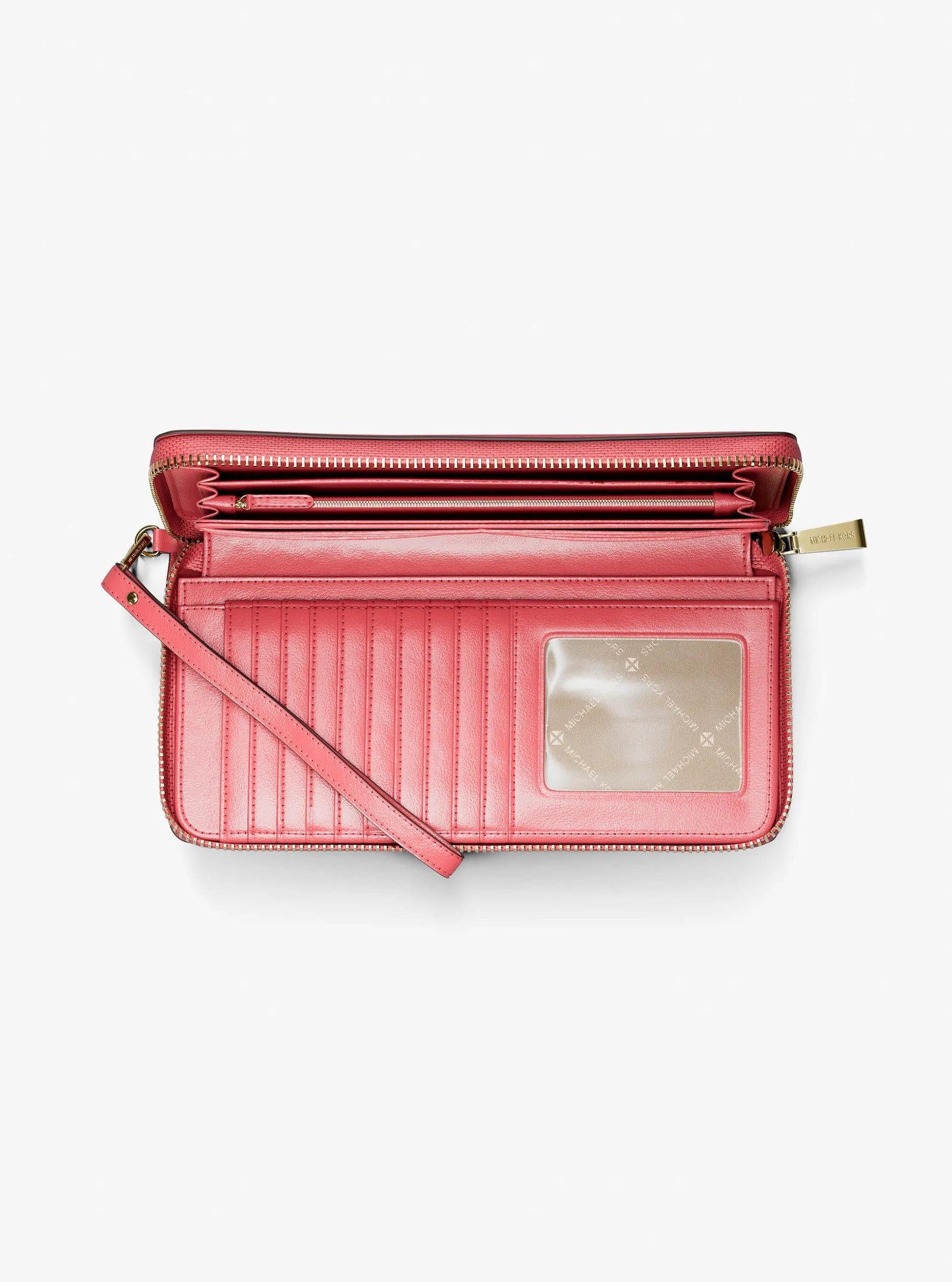 Jet Set Travel Large Pebbled Leather Continental Wallet