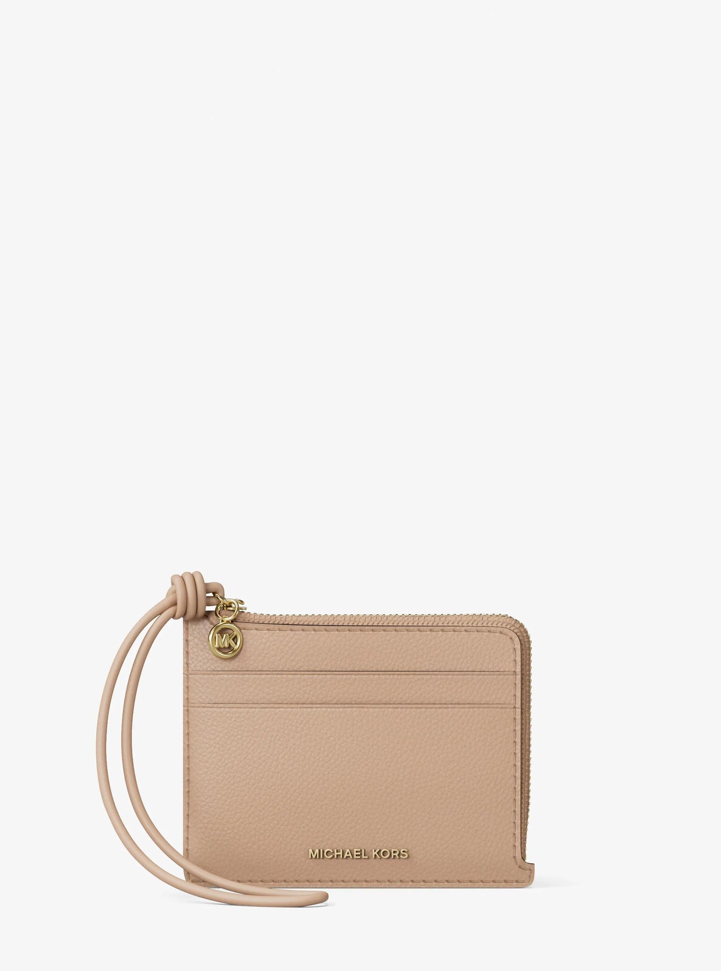 Jet Set Small Pebbled Leather Card Case Wristlet