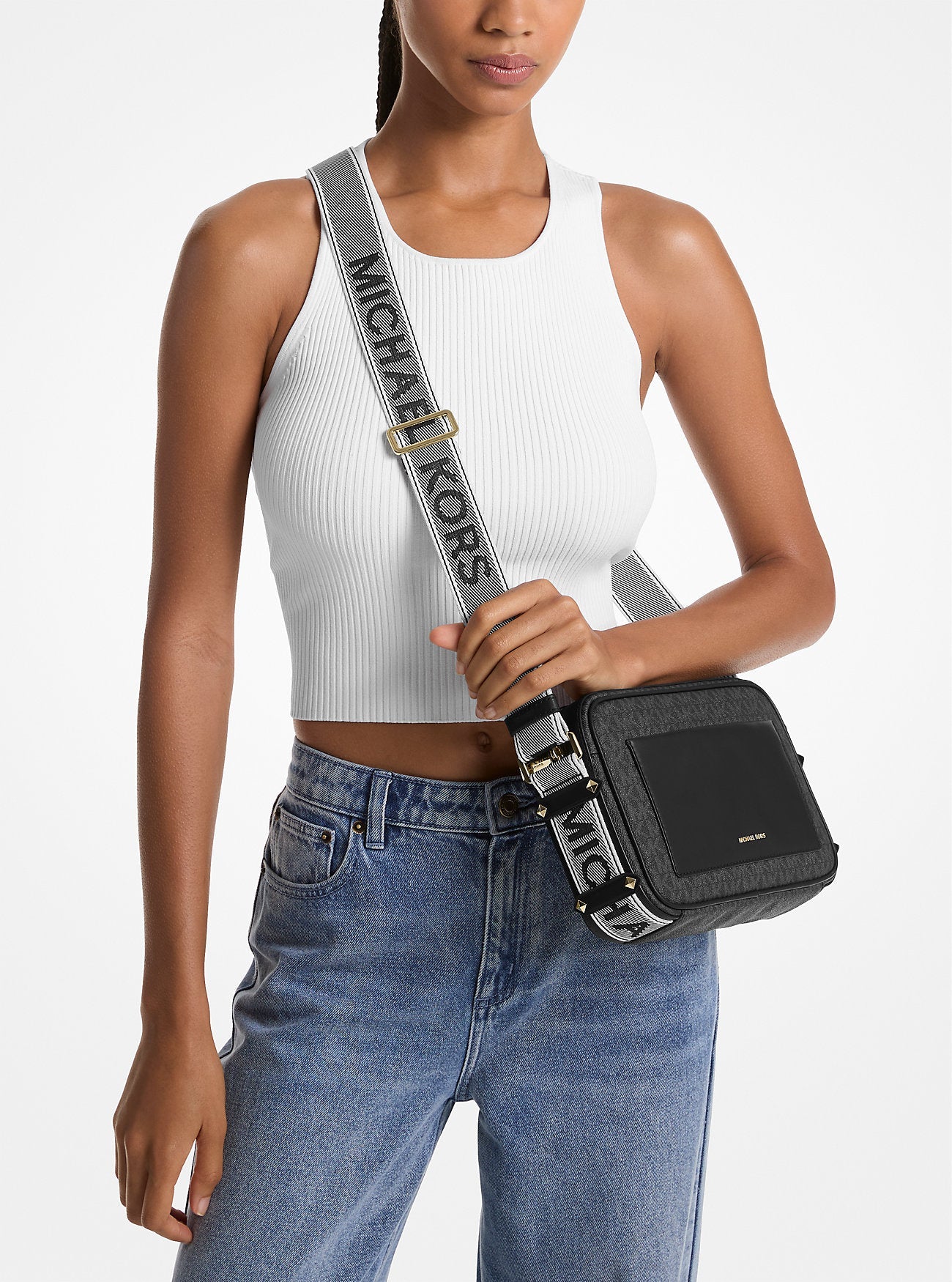 Maeve Large Signature Logo Crossbody Bag