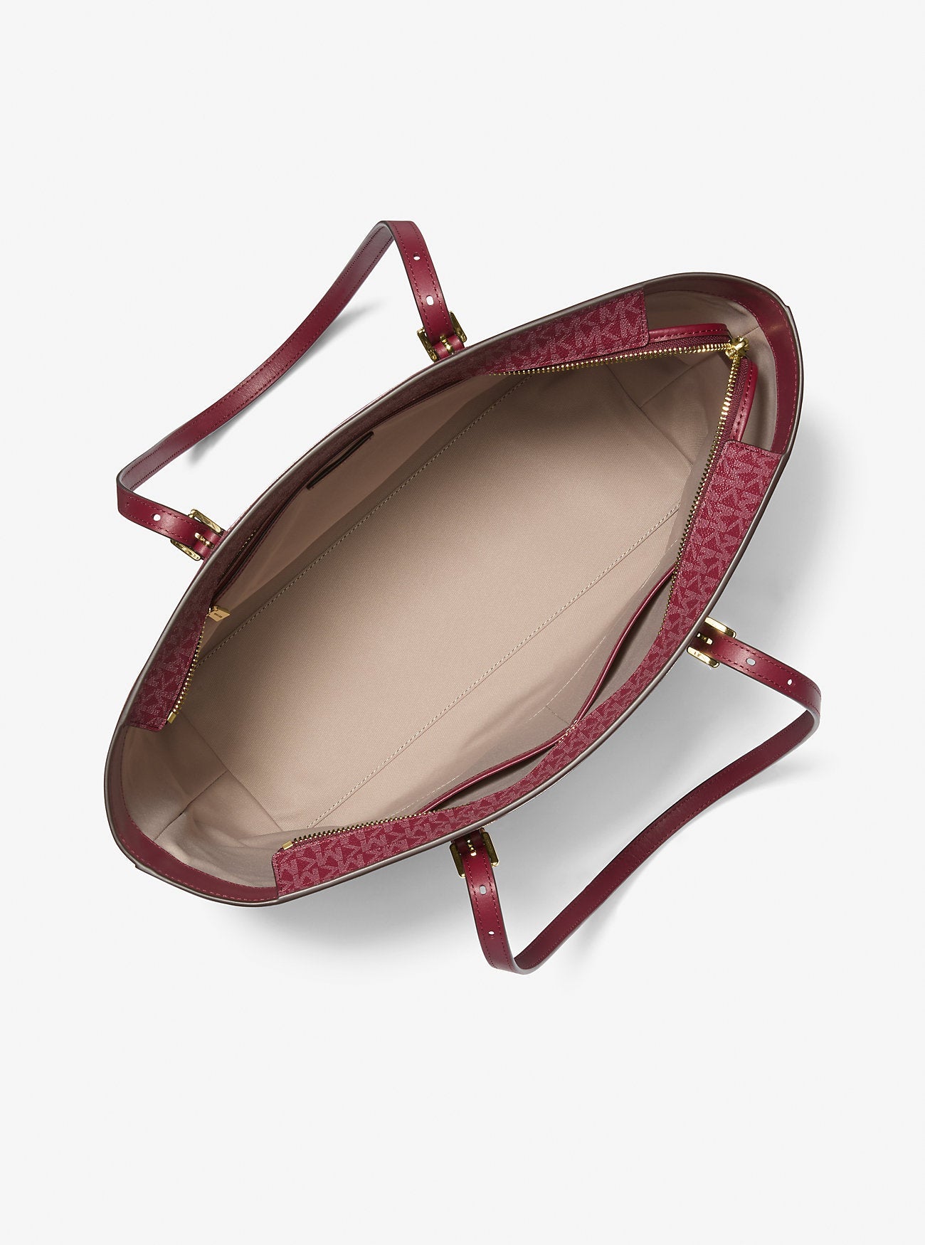 Quinn Large Signature Logo and Leather Tote Bag