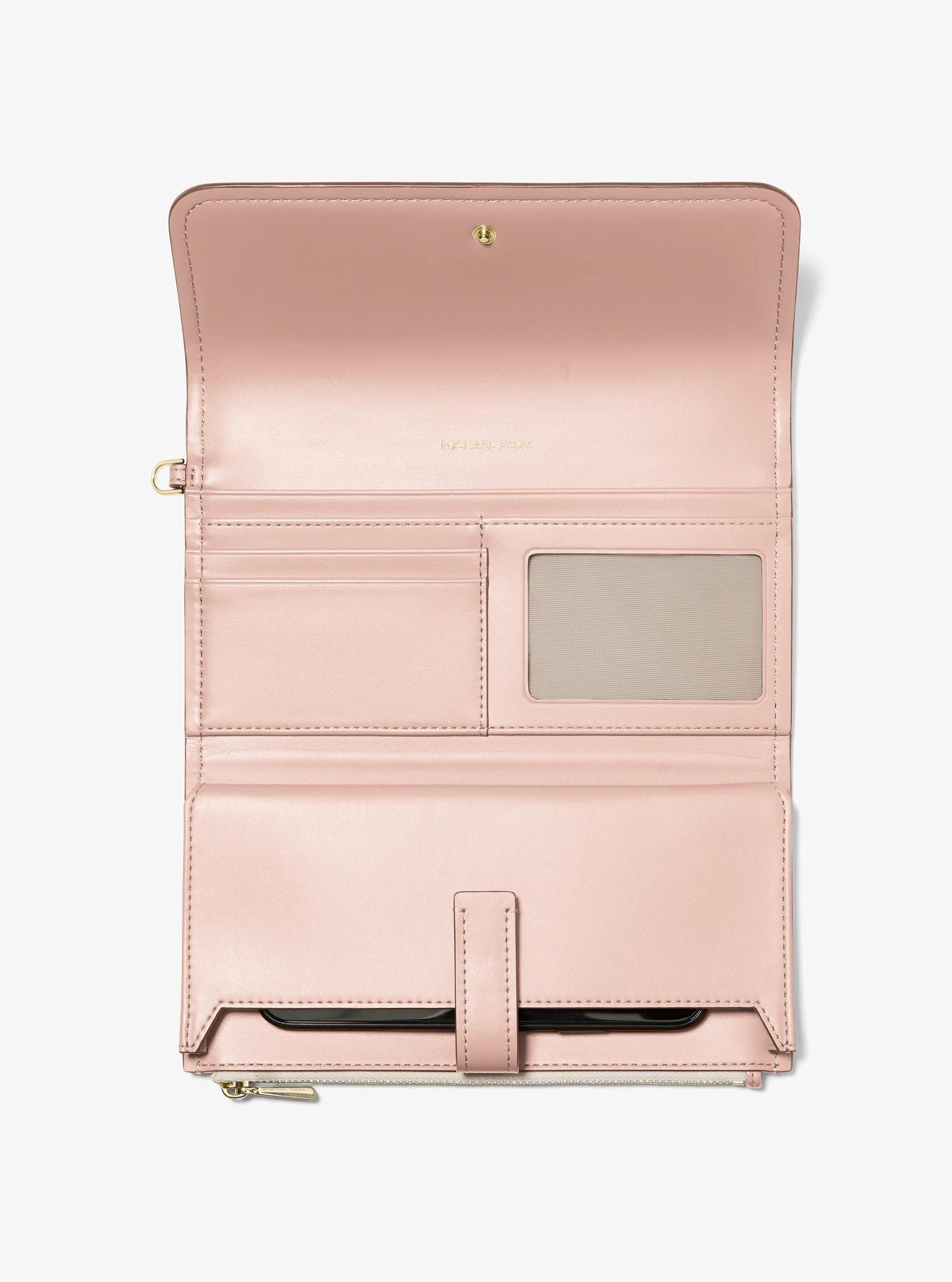 Jet Set Medium Signature Logo Smartphone Wristlet