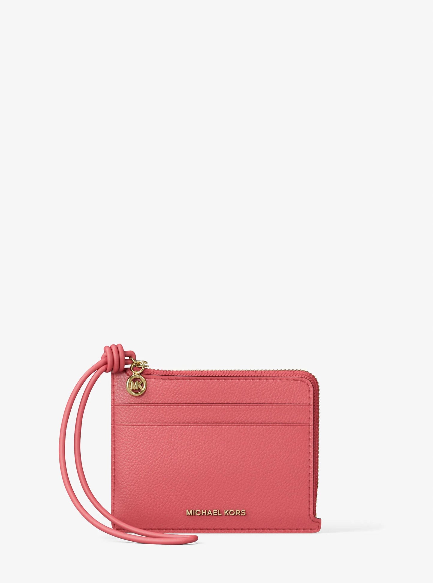 Jet Set Small Pebbled Leather Card Case Wristlet