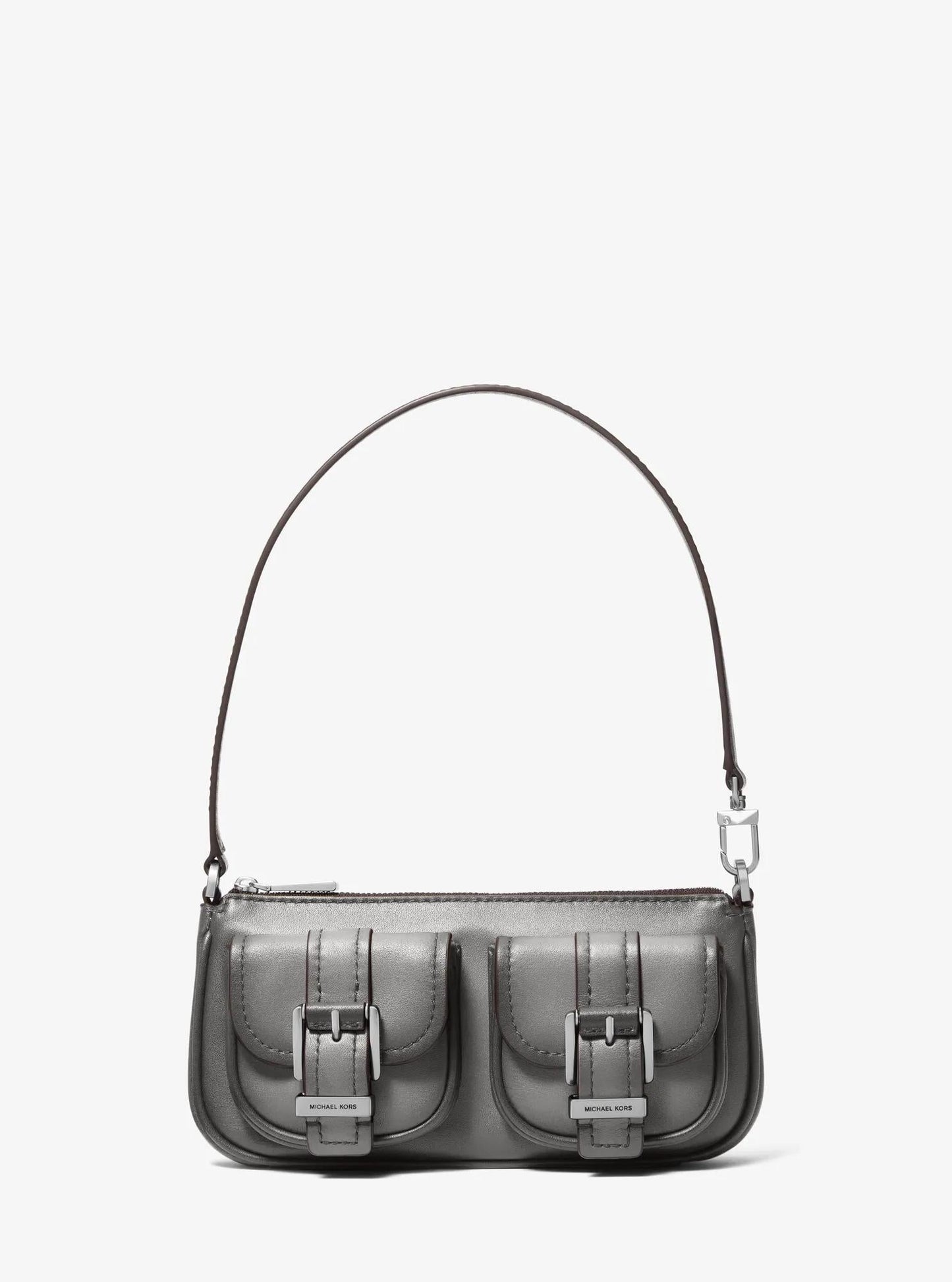 Zoe Small Burnished Leather Pochette