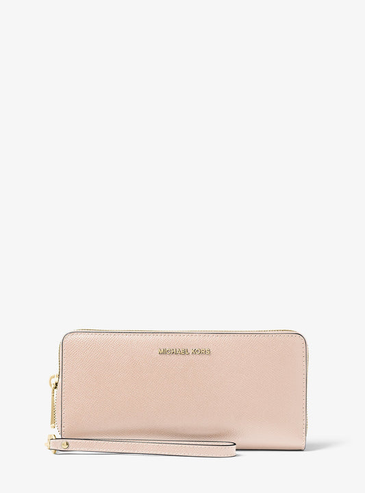 Leather Continental Wristlet