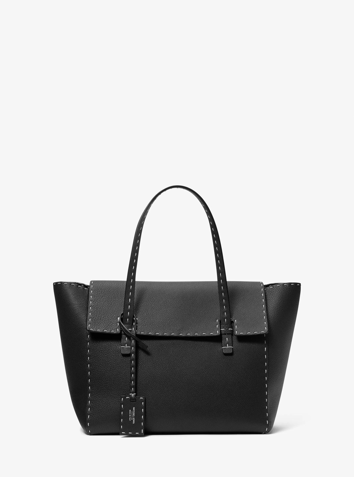 Sophia Hand-Stitched Pebbled Leather Satchel