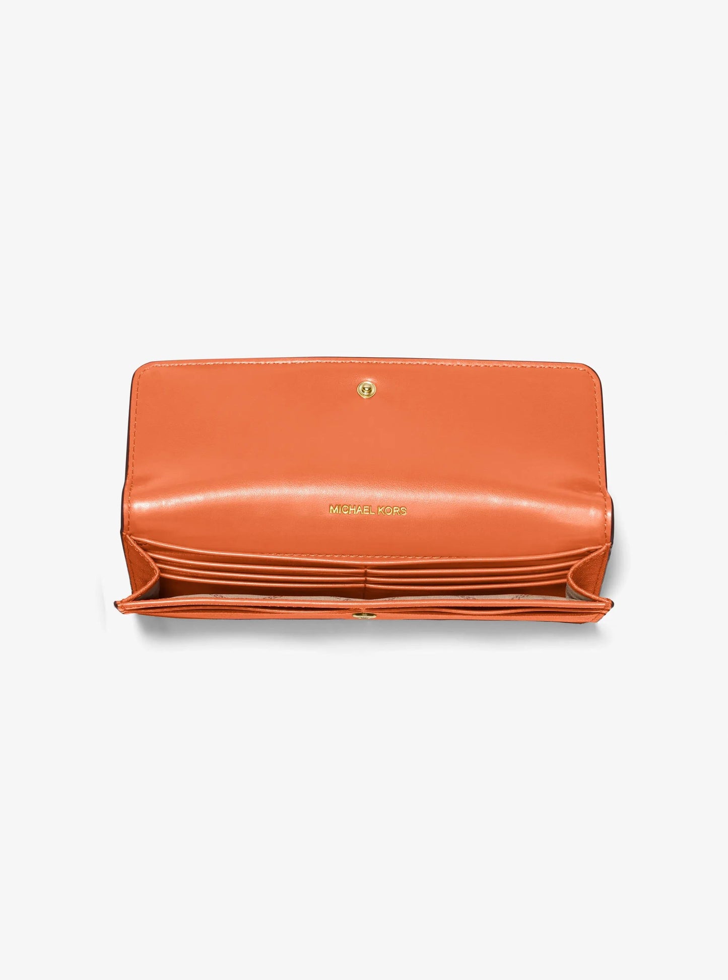 Jet Set Large Saffiano Leather Snap-Front Wallet