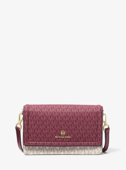 Jet Set Small Two-Tone Logo Smartphone Crossbody Bag