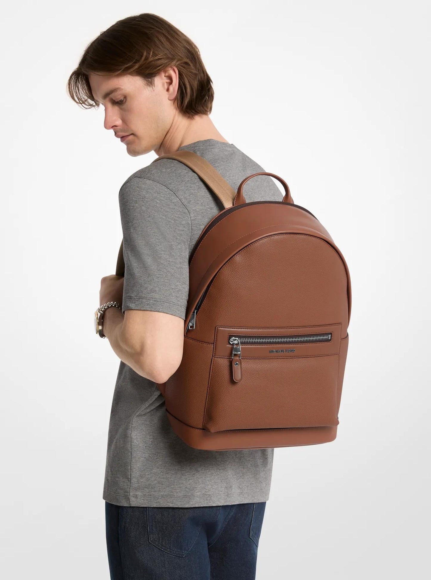 Jet Set Pebbled Leather Backpack