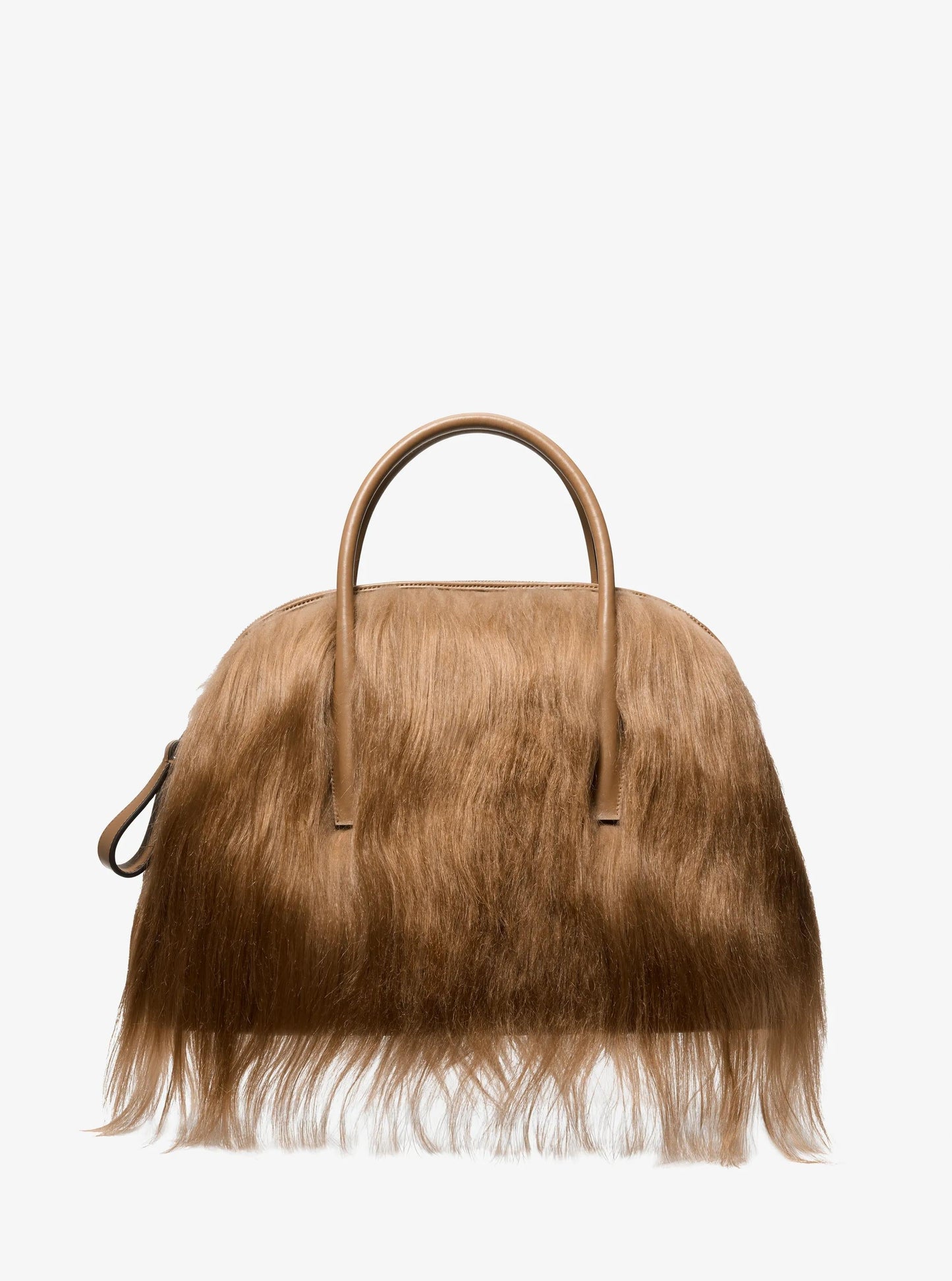 Kaitlin Large Long Haired Shearling Dome Satchel