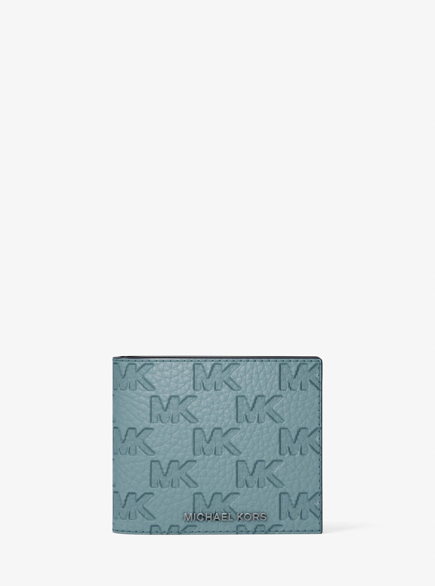Hudson Logo Embossed Leather Billfold Wallet and Passcase