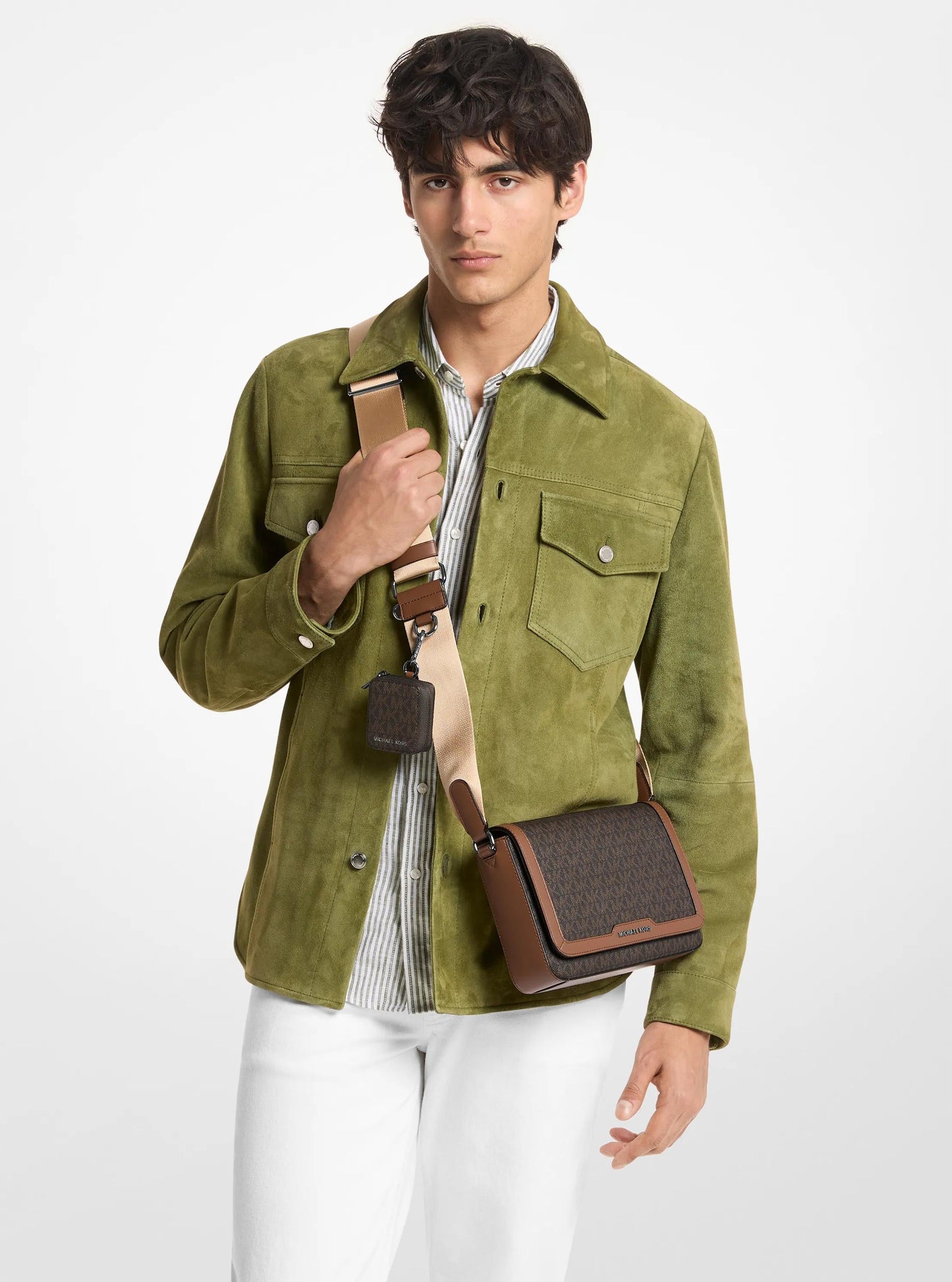 Hudson Mini Signature Logo Crossbody Bag With Airpod Case for Apple Airpods Pro