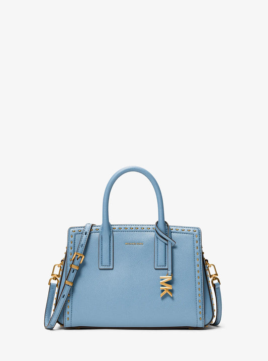 Laila Small Studded Leather Satchel