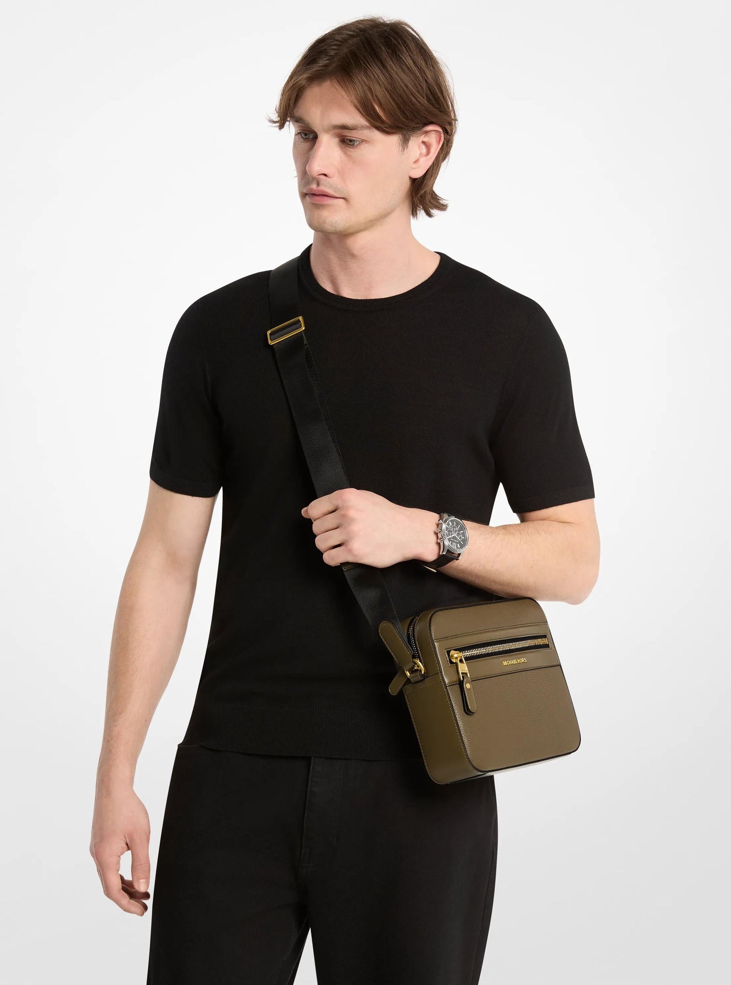 Jet Set Pebbled Leather Crossbody Bag