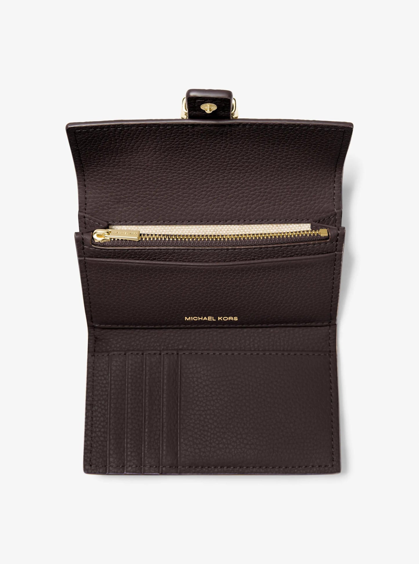 Nolita Medium Pebbled Leather Tri-Fold Wallet