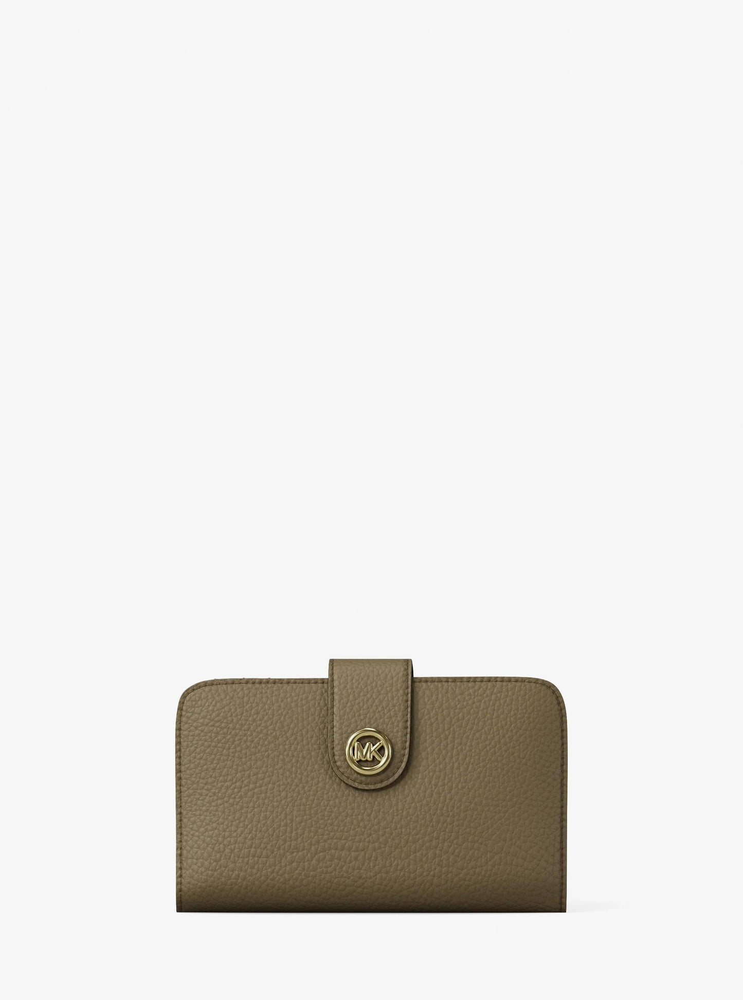 MK Pop Charm Medium Pebbled Leather Wallet