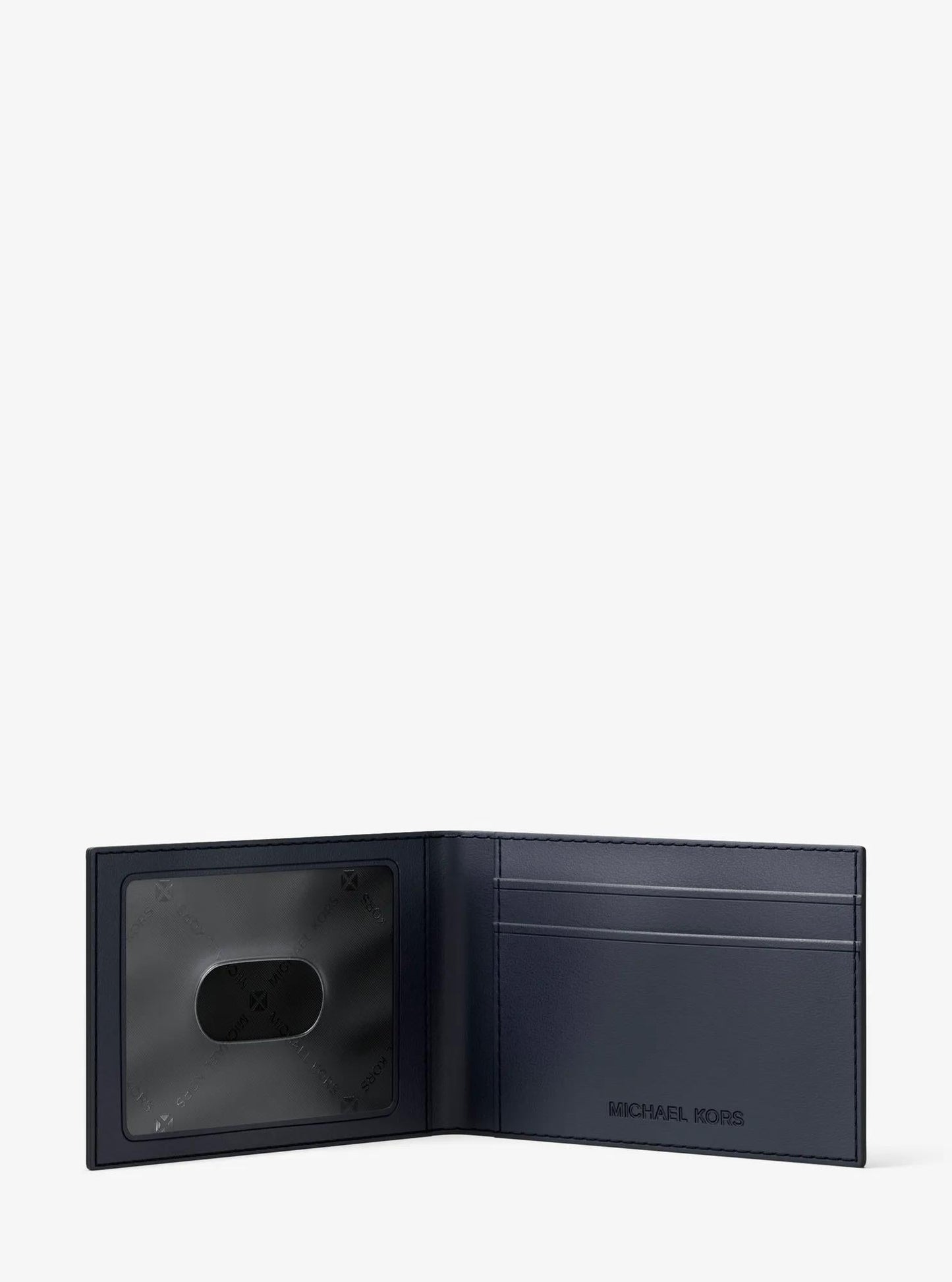 Cooper Medium Logo Jacquard Denim Wallet