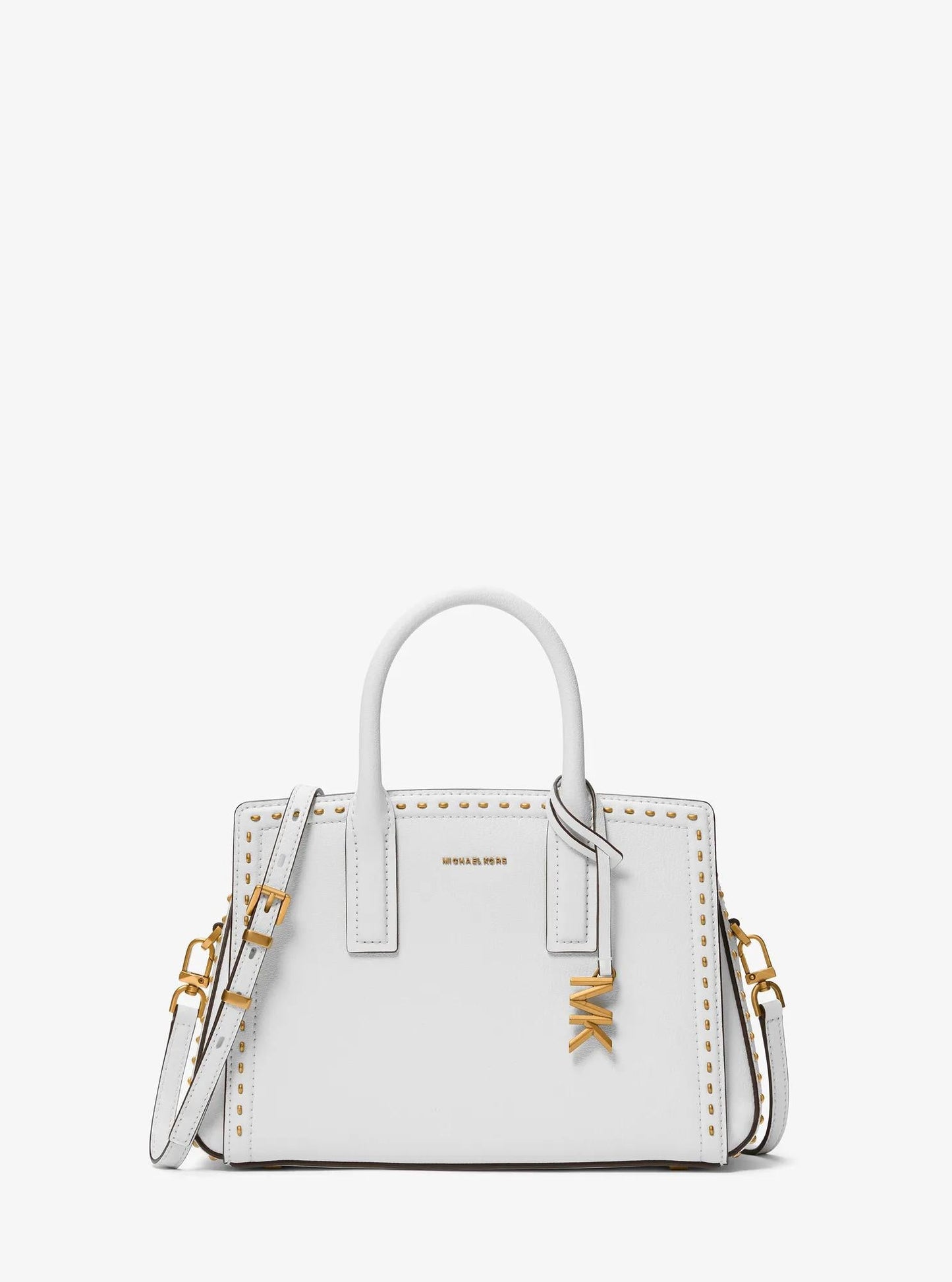 Laila Small Studded Leather Satchel