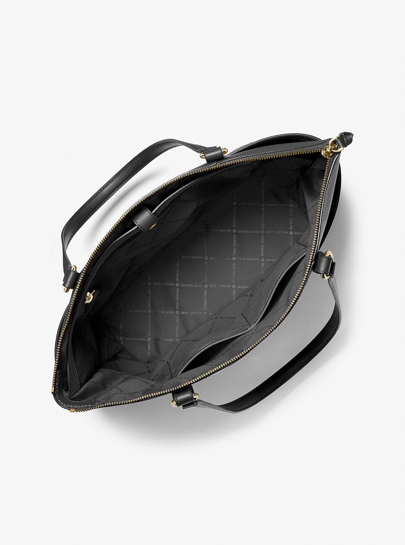 Sullivan Large Saffiano Leather Top-Zip Tote Bag