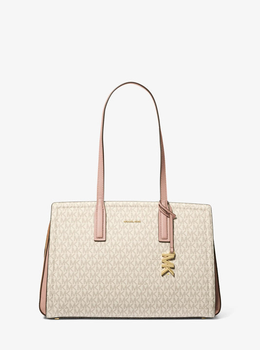Laila Medium Signature Logo Tote Bag