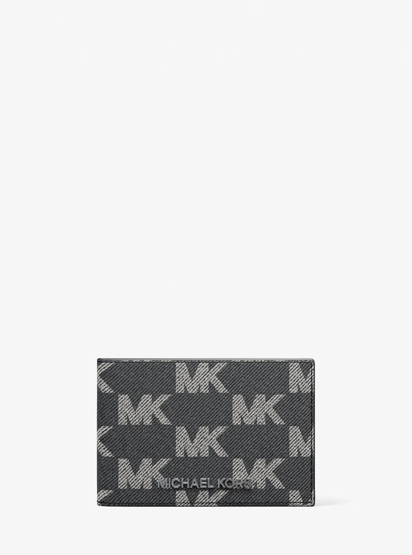 Cooper Medium Logo Jacquard Denim Wallet
