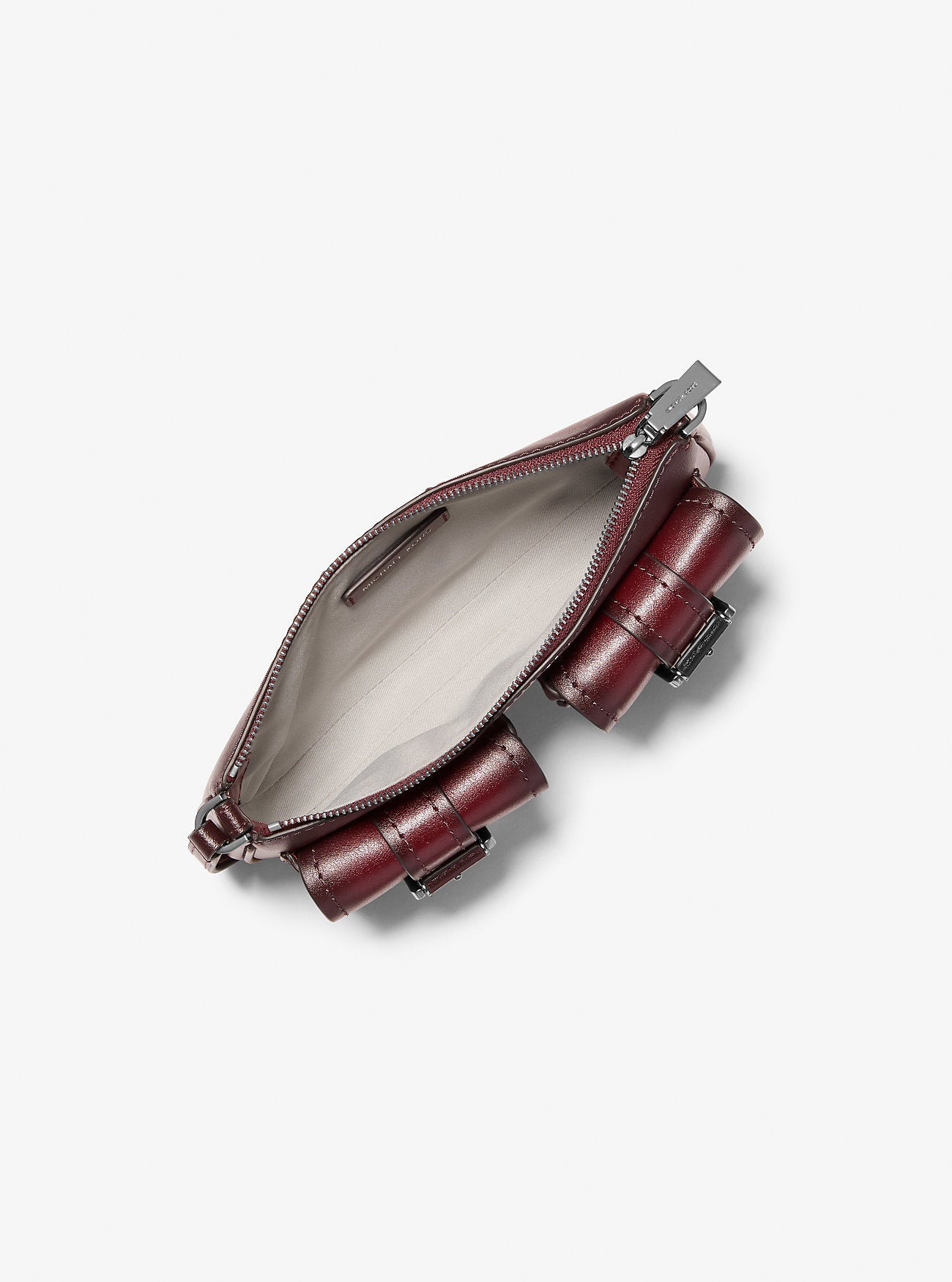 Zoe Small Burnished Leather Pochette
