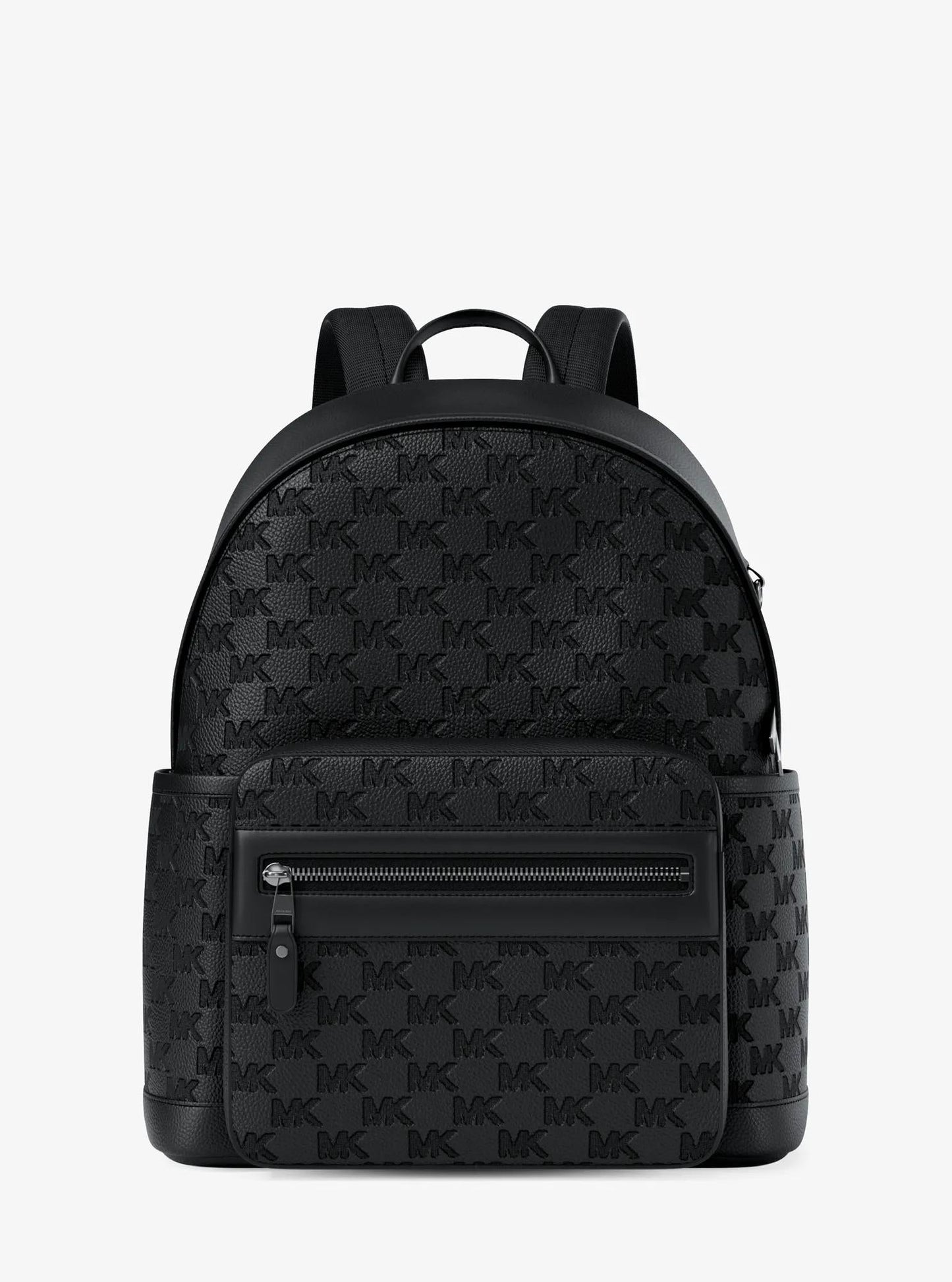 Jet Set Medium Logo Debossed Pebbled Leather Backpack