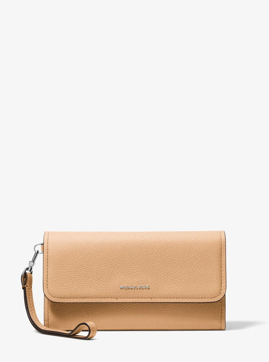 Jet Set Medium Pebbled Leather Convertible Wristlet