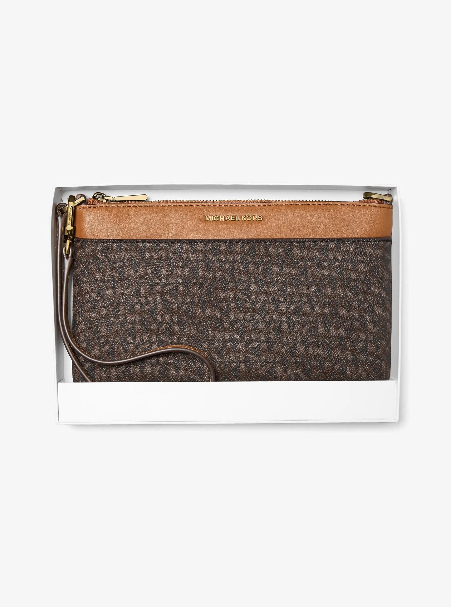 Jet Set Medium Signature Logo Wristlet