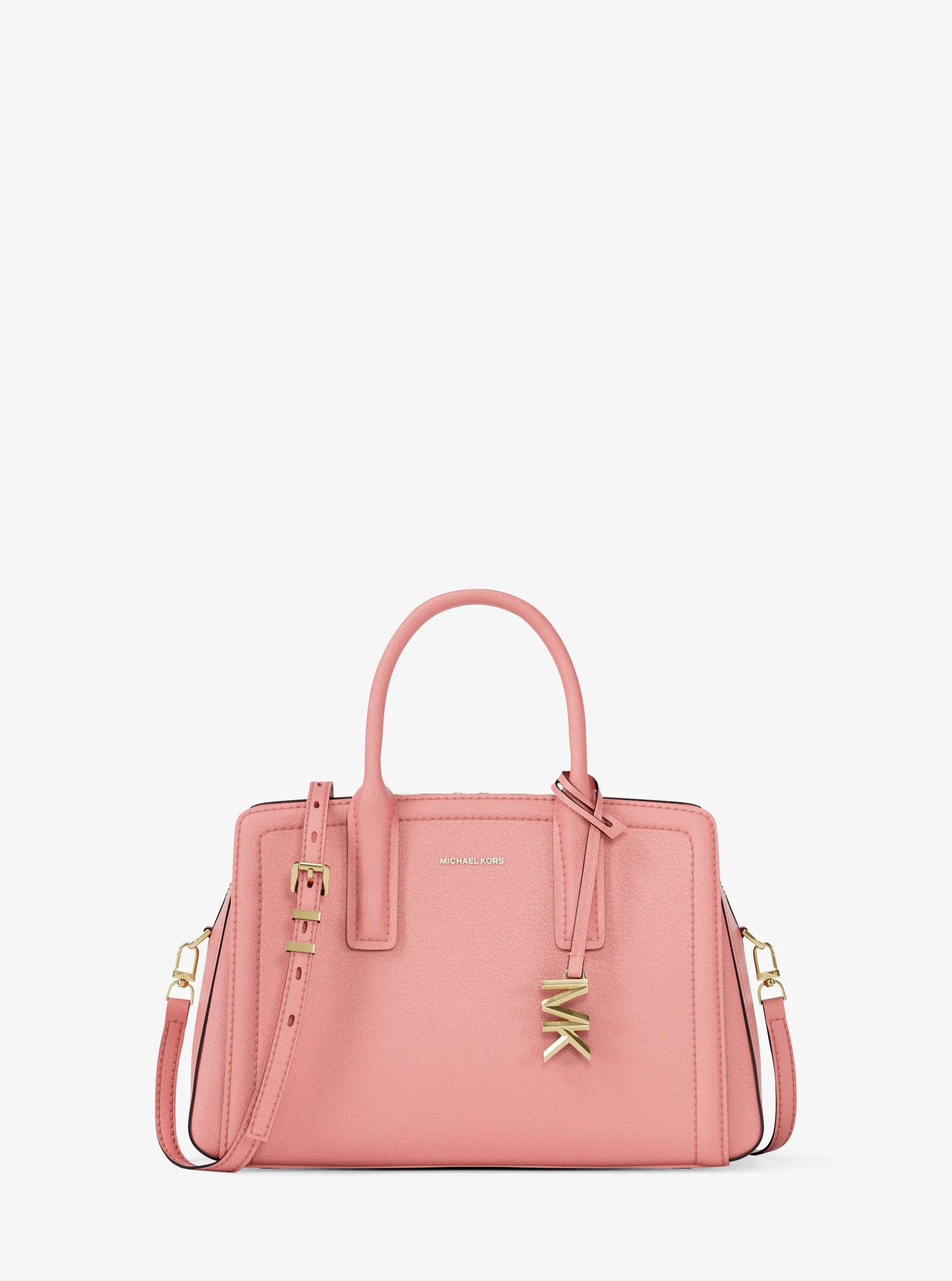 Laila Small Pebbled Leather Satchel