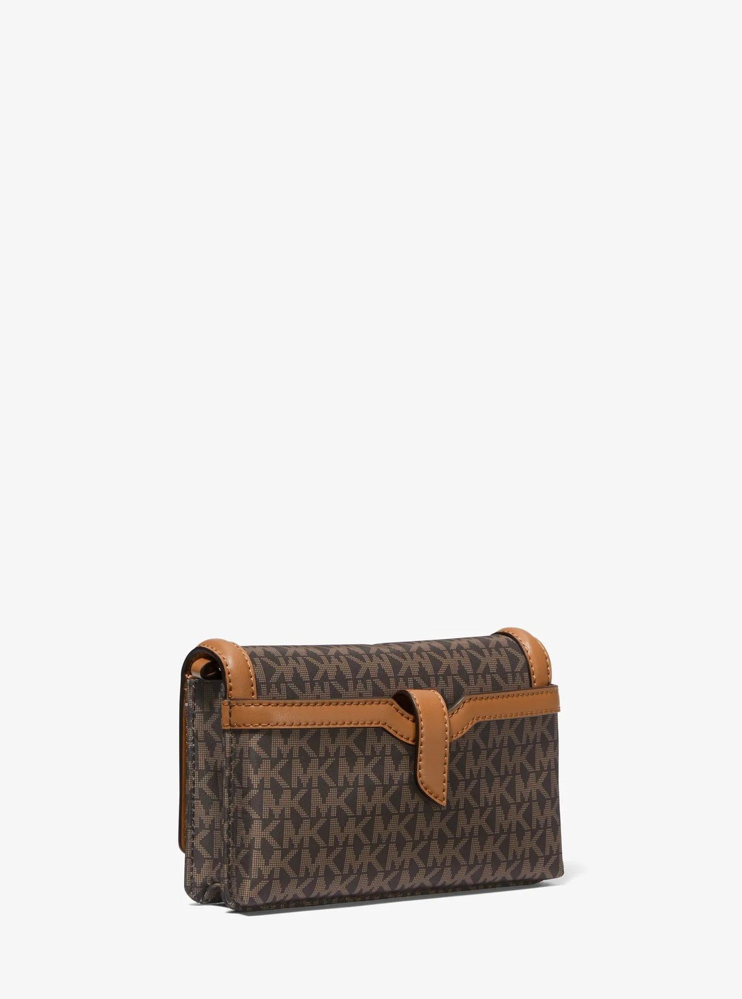 Jet Set Small Logo Print Woven Smartphone Crossbody Bag