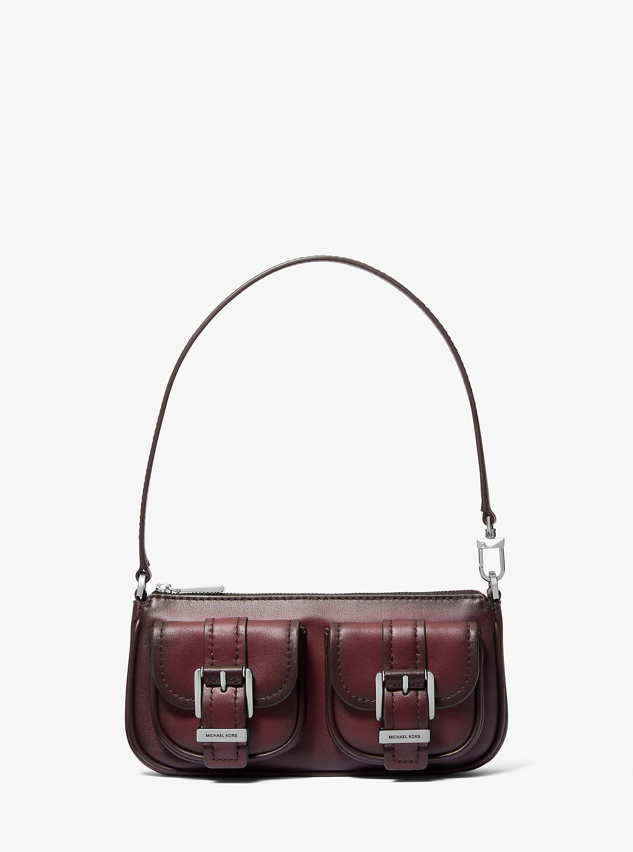 Zoe Small Burnished Leather Pochette