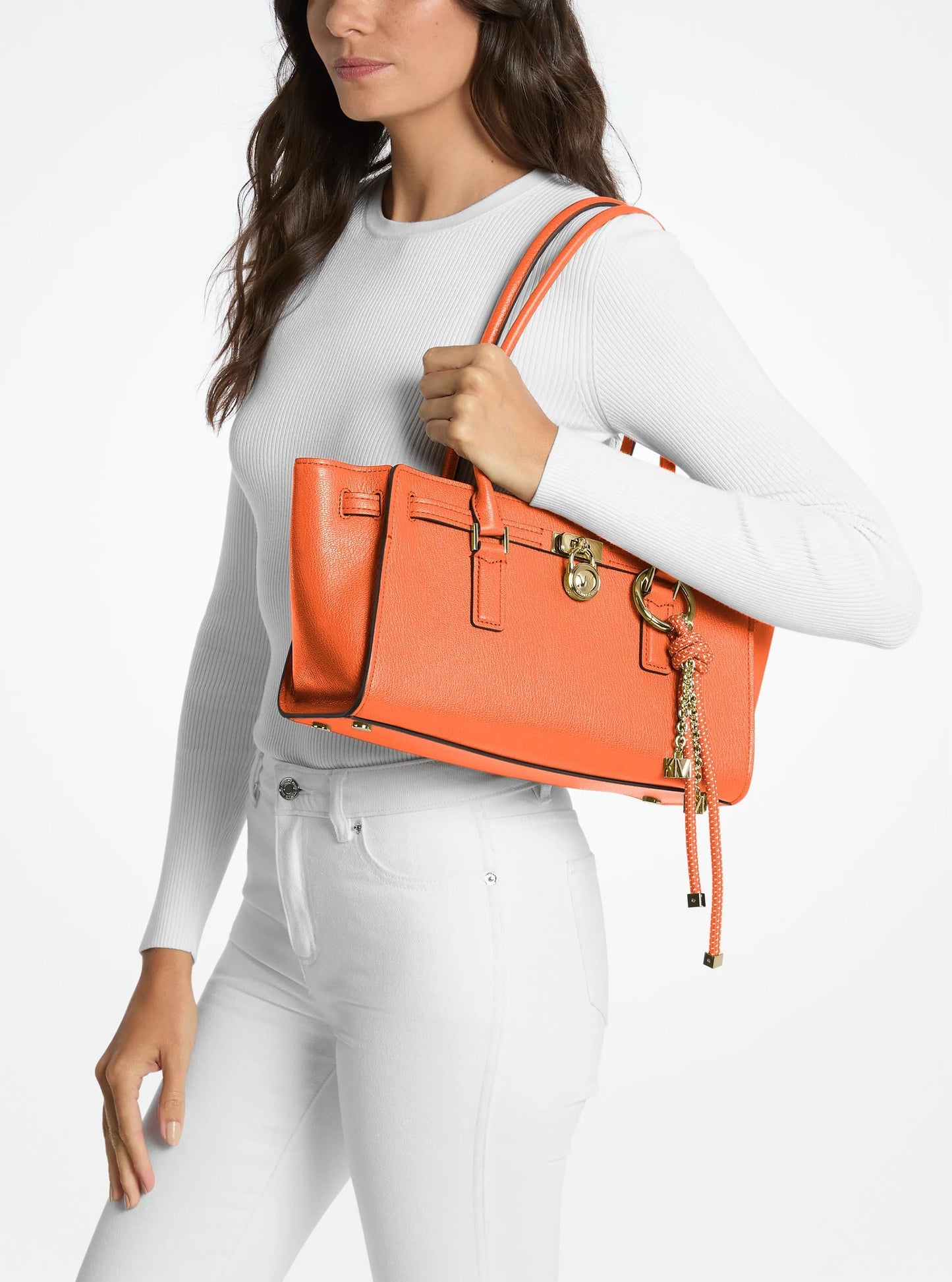 Hamilton Moderne Small Leather Satchel