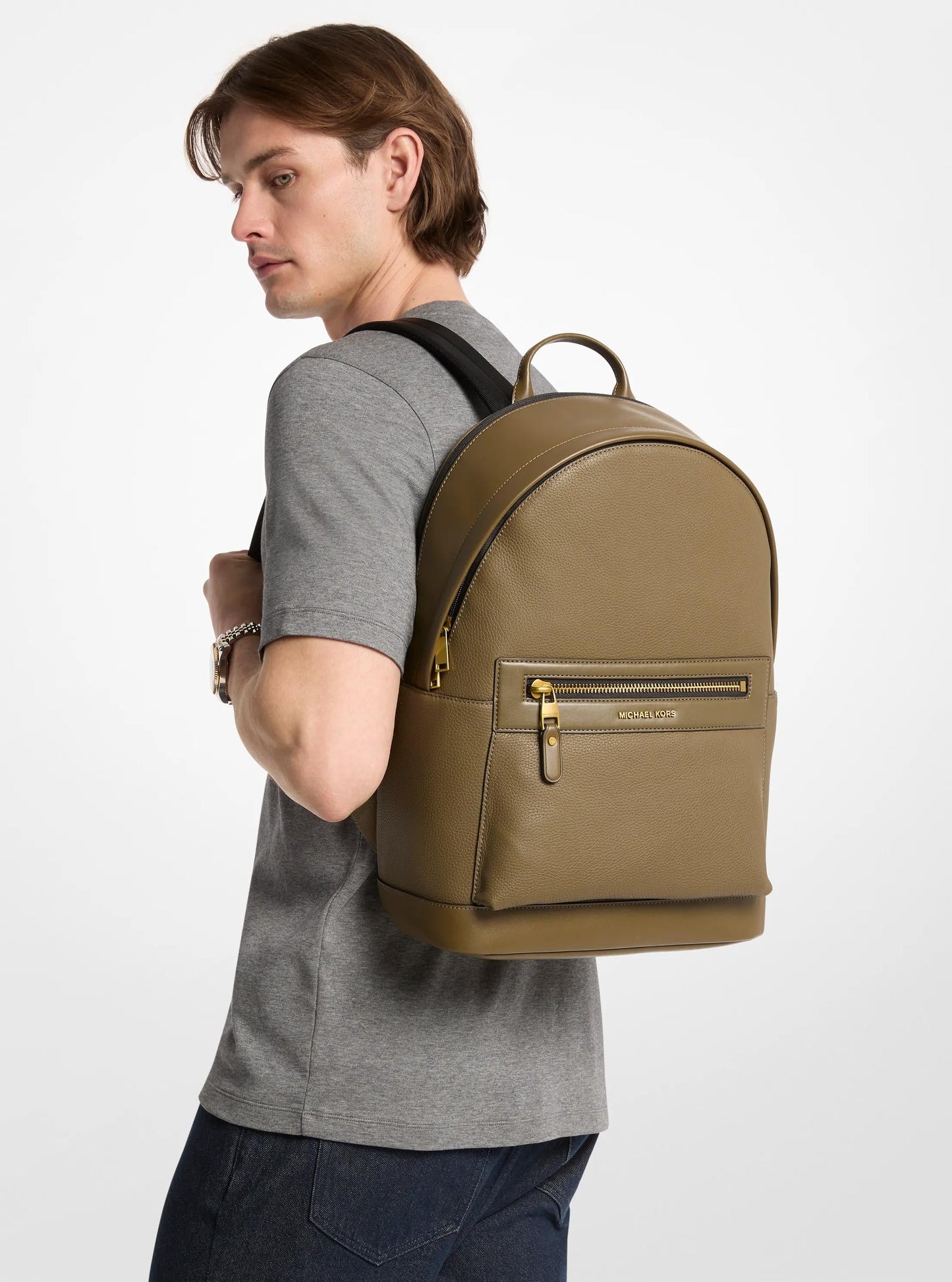 Jet Set Pebbled Leather Backpack