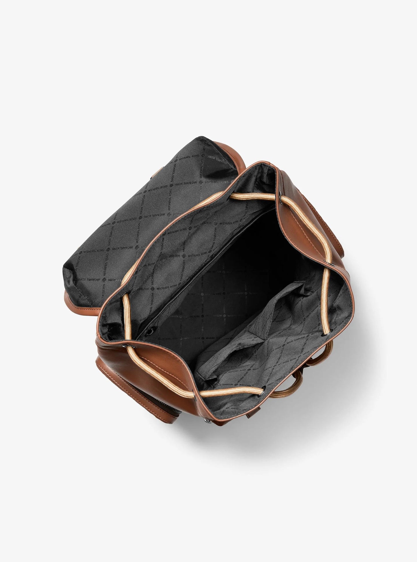 Jet Set Logo Embossed Pebbled Leather Backpack