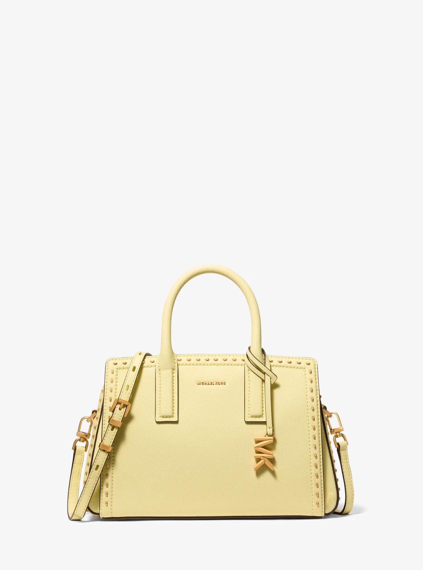 Laila Small Studded Leather Satchel